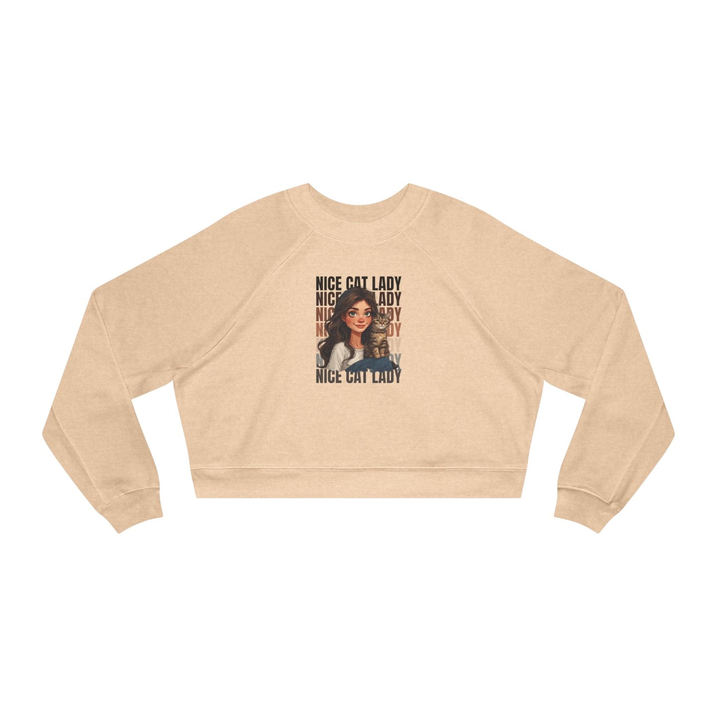 Nice Cat Lady Cropped Pullover