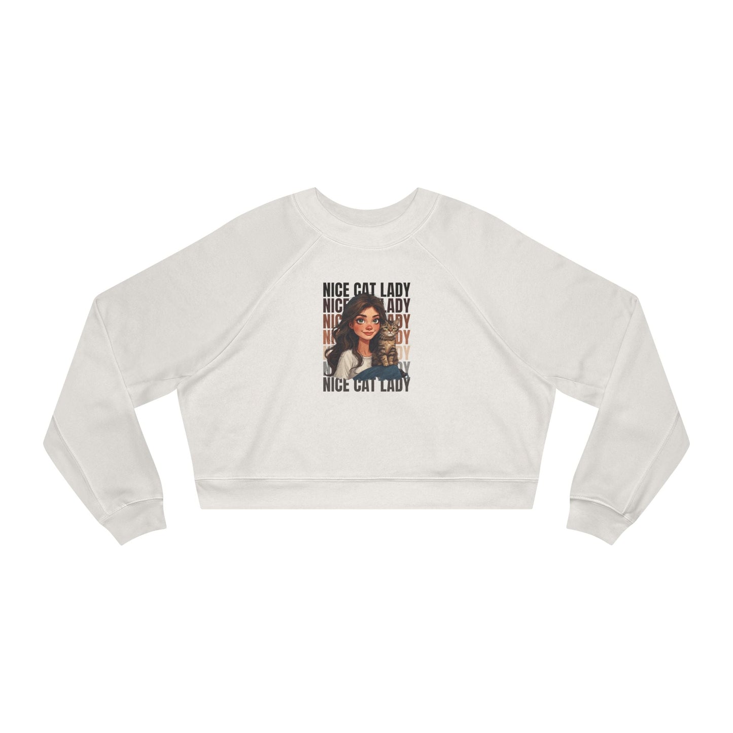 Nice Cat Lady Cropped Pullover