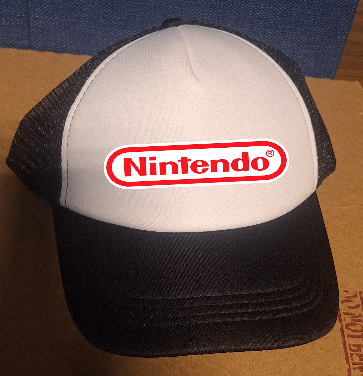 Adjustable Trucker Baseball Hat NINTENDO NES Video Game Logo