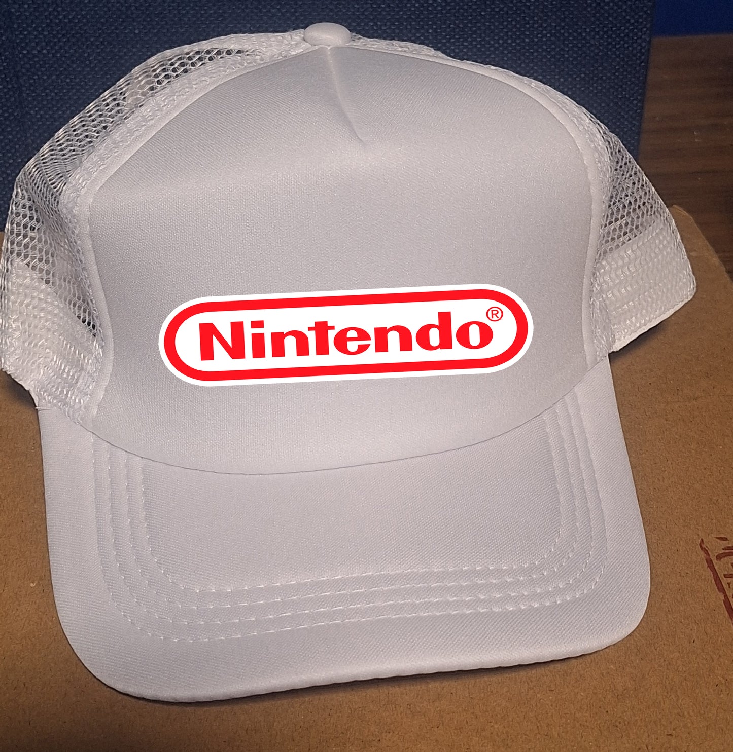 Adjustable Trucker Baseball Hat NINTENDO NES Video Game Logo