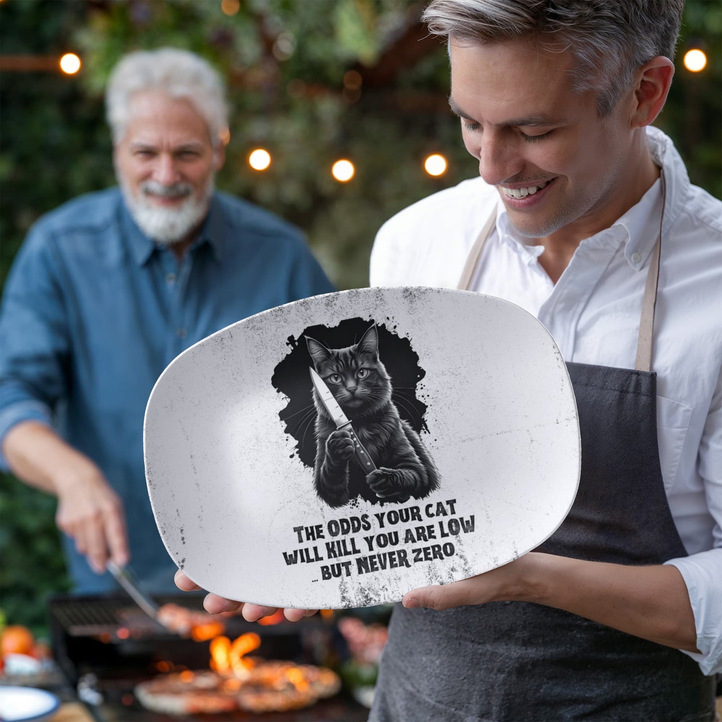 Odds Your Cat Will Kill Platter - Unique Cat Lovers' Gift and Home Decor