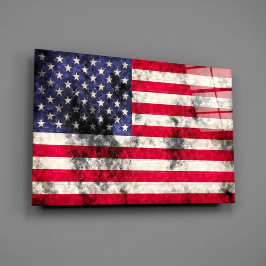 Flag of the United States Glass Wall Art