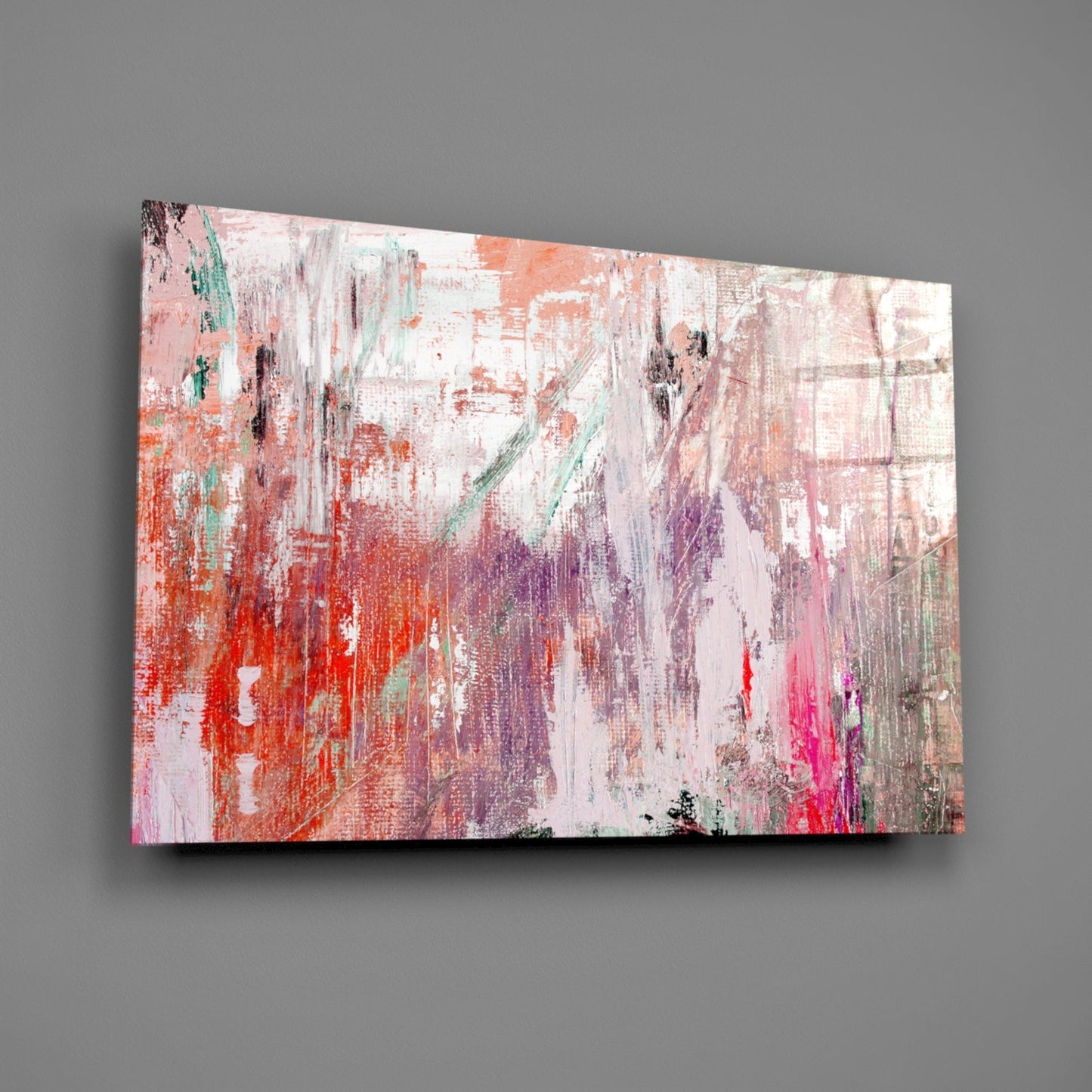 Abstract Glass Wall Art