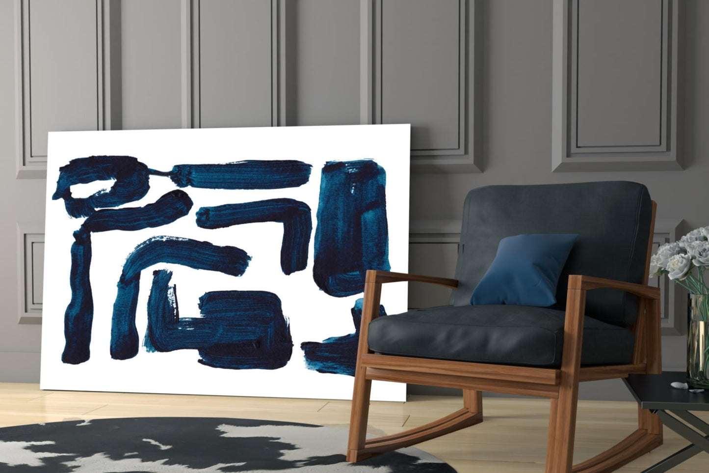 Lines Glass Wall Art