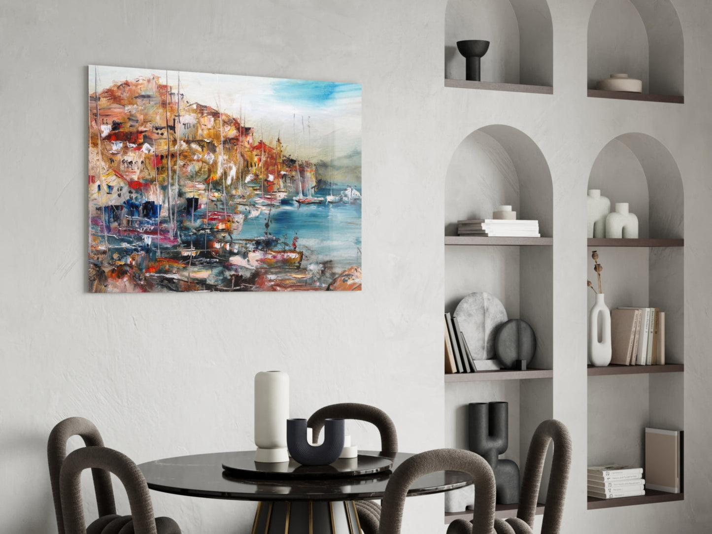 Ships Glass Wall Art