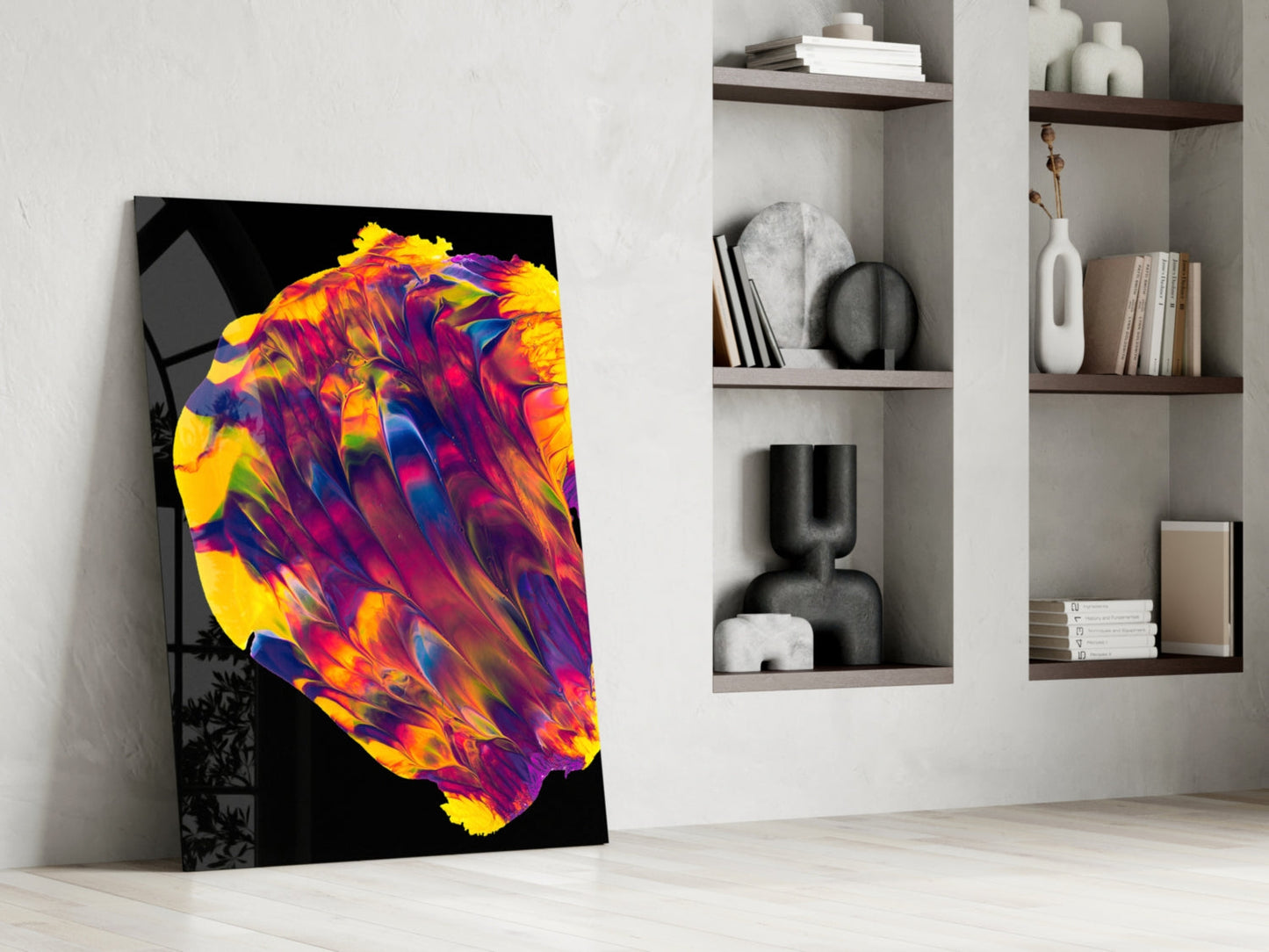 Dance of Colors Glass Wall Art
