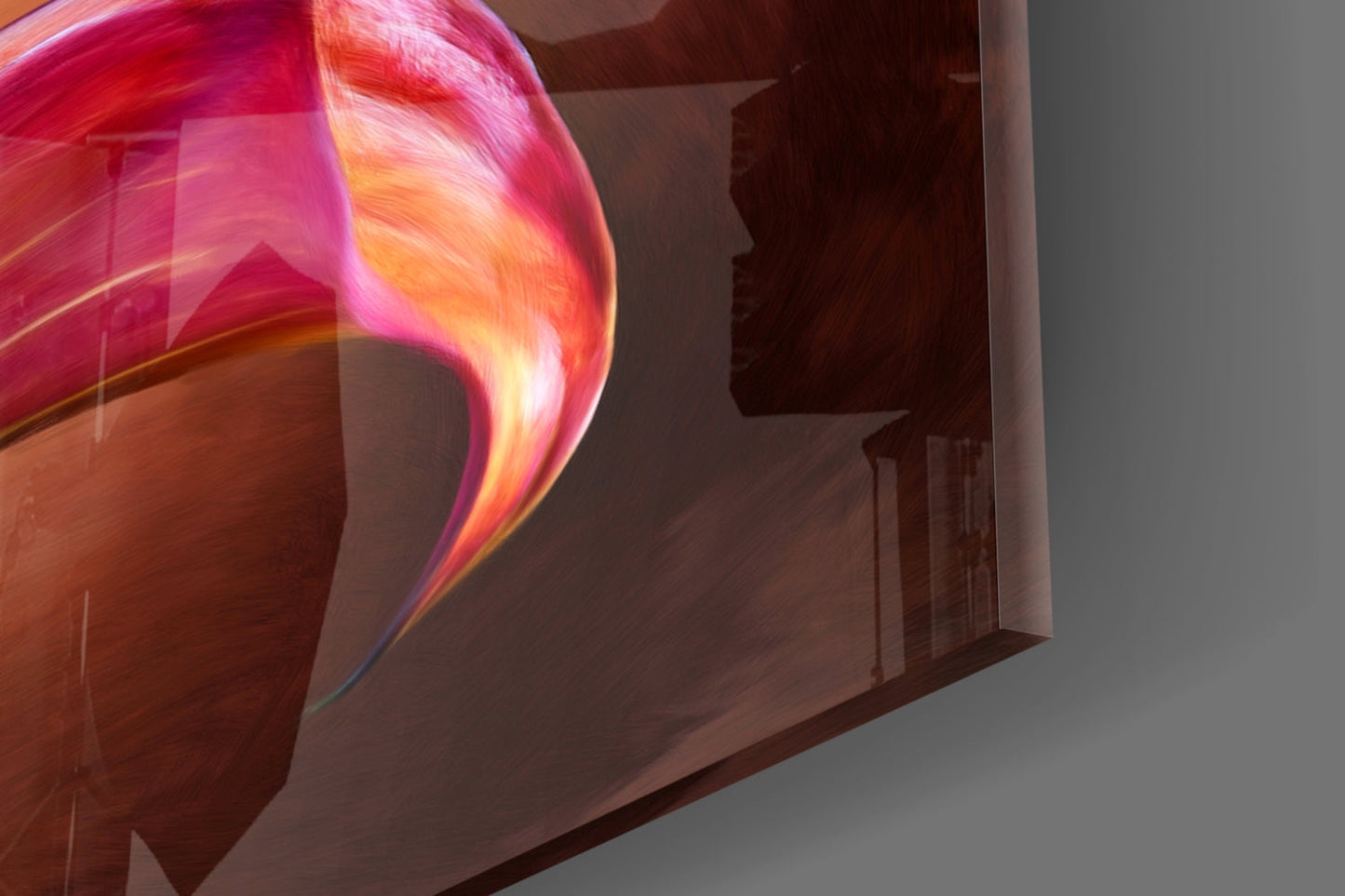 Tulips Glass Wall Art