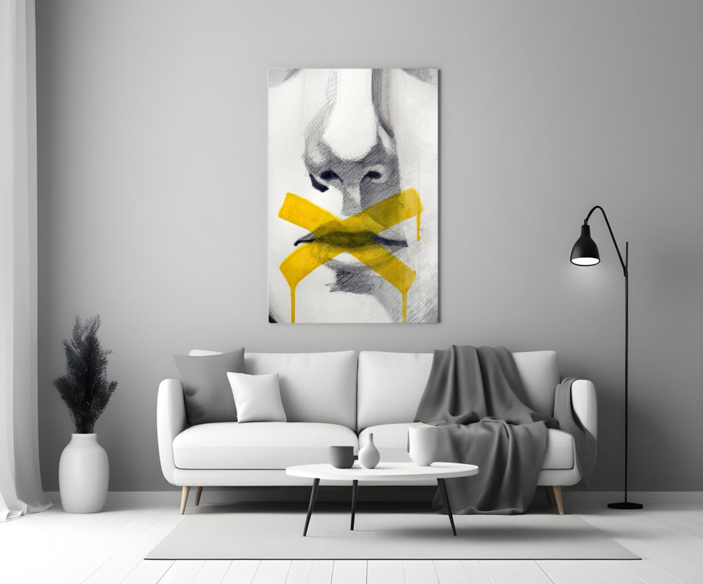 Silence Glass Wall Art