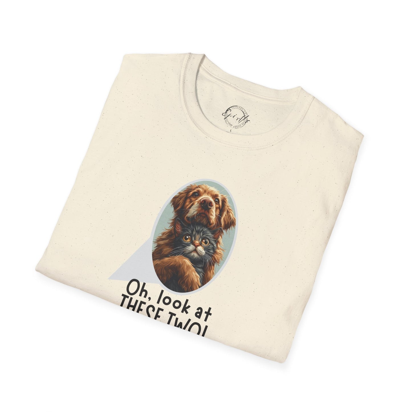 Oh Look at These Two T-Shirt - Unisex Softstyle Tee for Trendy Comfort