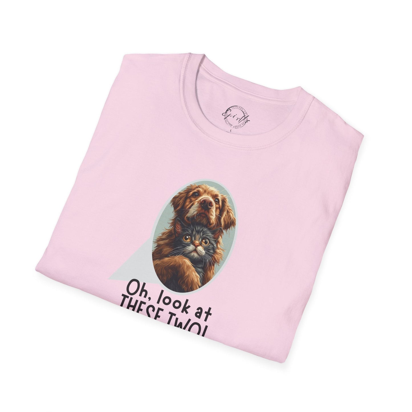Oh Look at These Two T-Shirt - Unisex Softstyle Tee for Trendy Comfort