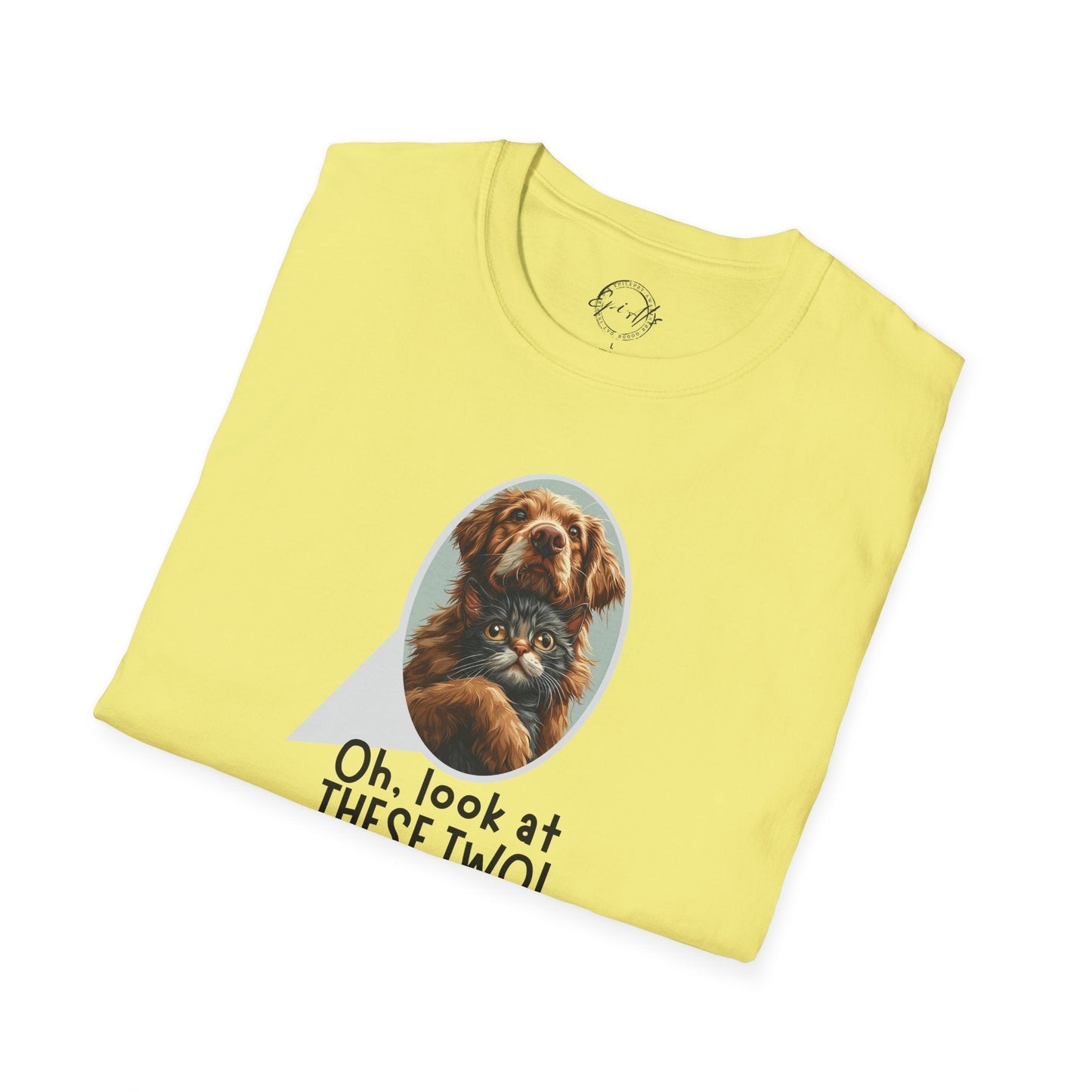 Oh Look at These Two T-Shirt - Unisex Softstyle Tee for Trendy Comfort