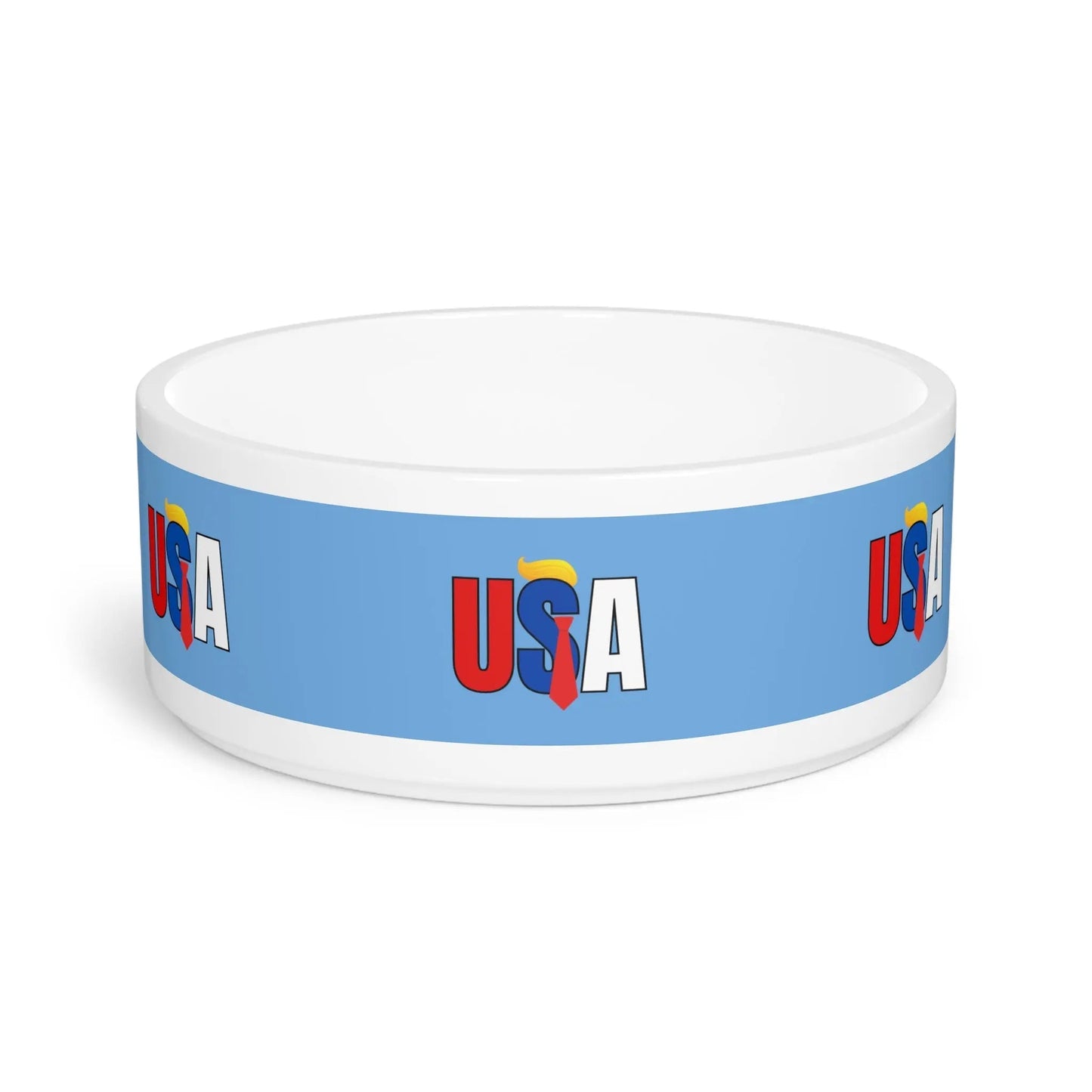 Patriotic USA Pet Bowl - Perfect for Dog & Cat Lovers!