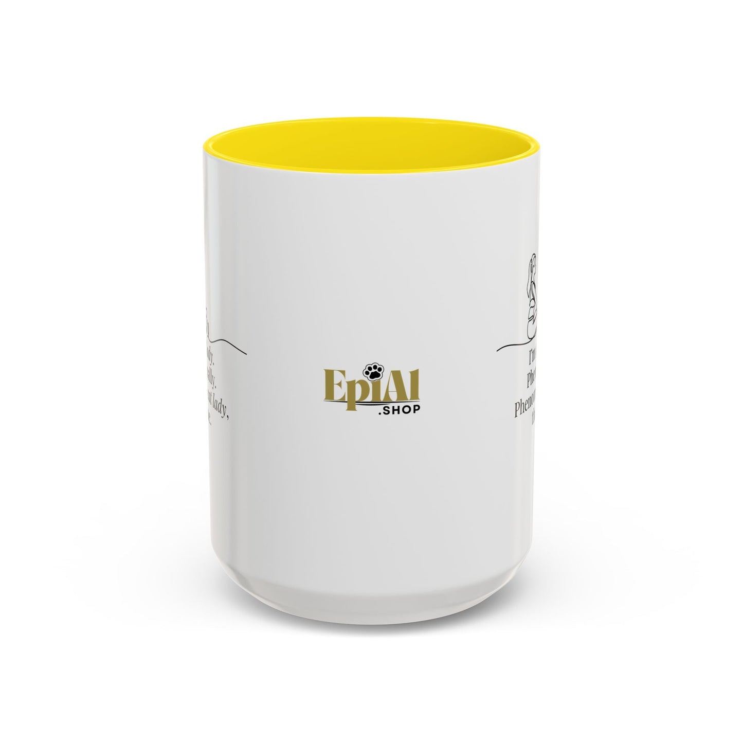 Phenomenal Cat Lady Accent Coffee Mug - Perfect for Cat Lovers