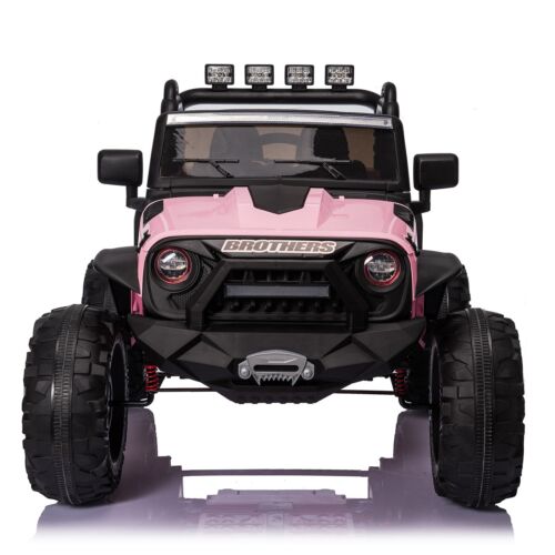 PINK Kids 24V Ride On Car Toy Truck with Parent Remote Control and Electric Power