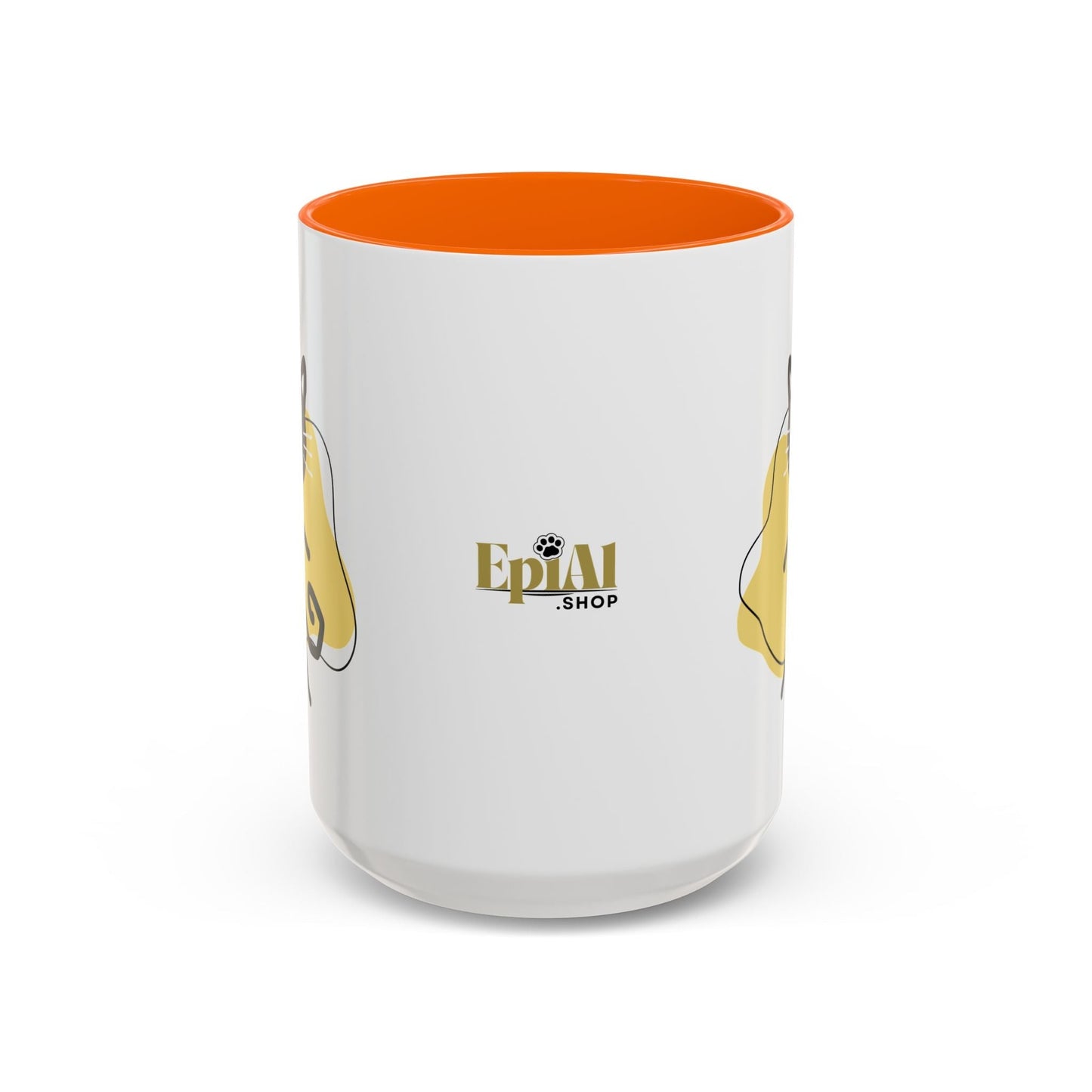 Playful Cat Accent Coffee Mug - 11oz & 15oz
