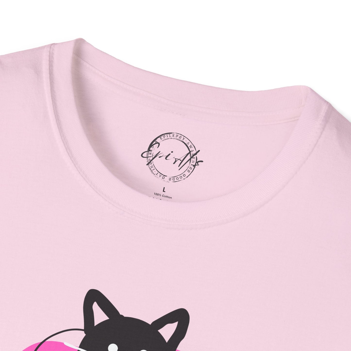 Playful Cat Graphic T-Shirt – Unisex Softstyle Tee for Cat Lovers