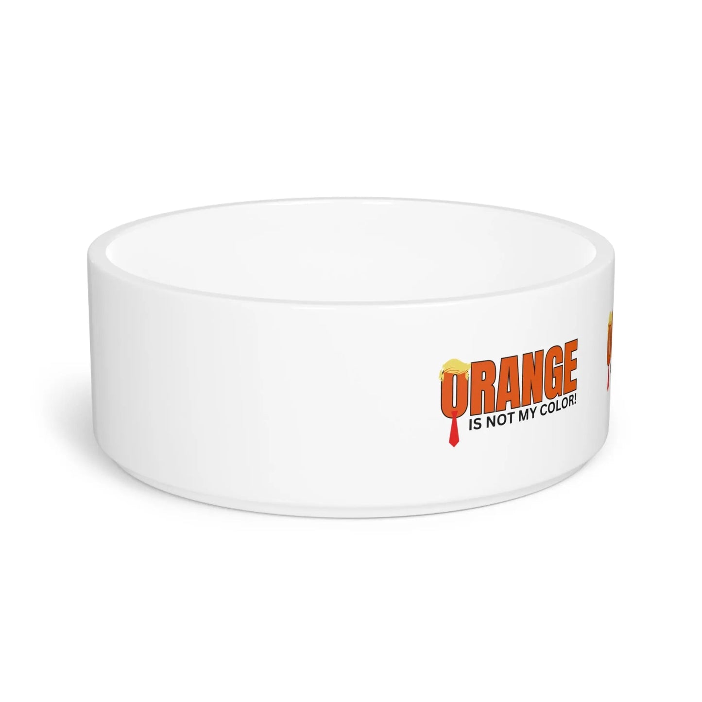 Orange Is Not My Color Pet Bowl | Funny Cat & Dog Food Bowl
