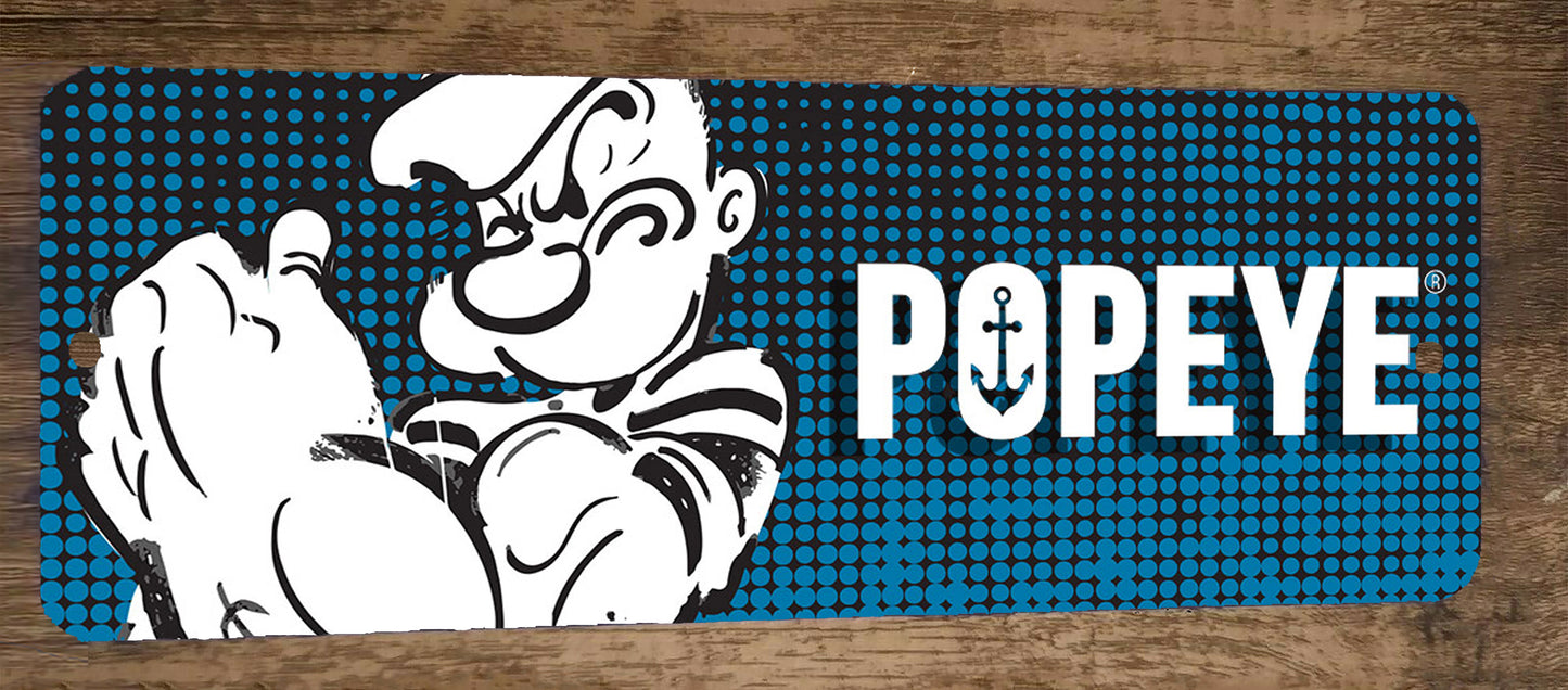 Popeye the Sailor Artwork 4x12 Misc Comics Metal Wall Sign