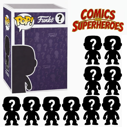 Pack of 10 Surprise Mystery Comics & Superheroes Funko Pop! Randomly Selected
