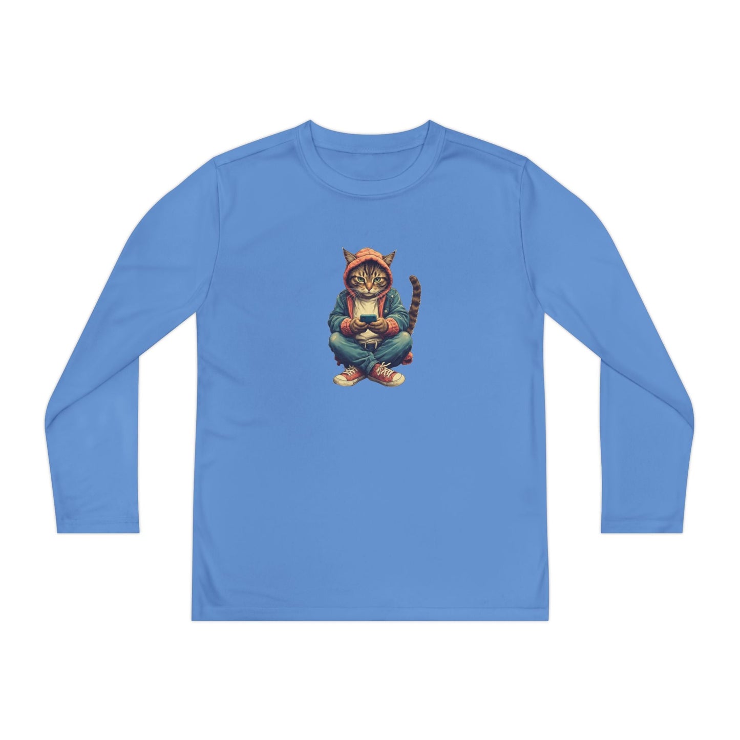 Cat Lover Youth Long-Sleeve Competitor Tee
