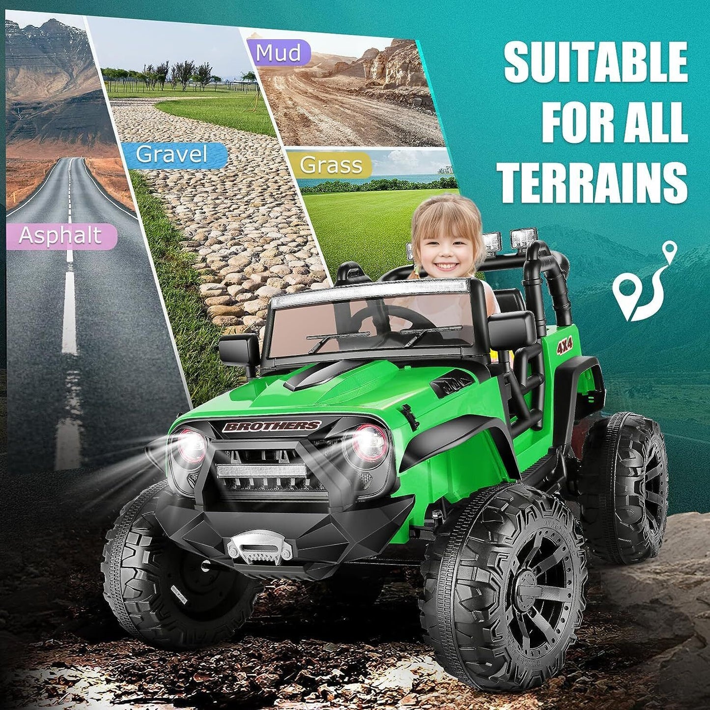 Premium 24V9AH Battery Kids Electric Car with Remote Control and 2x200W Motors - 2 Seater Ride On Toy