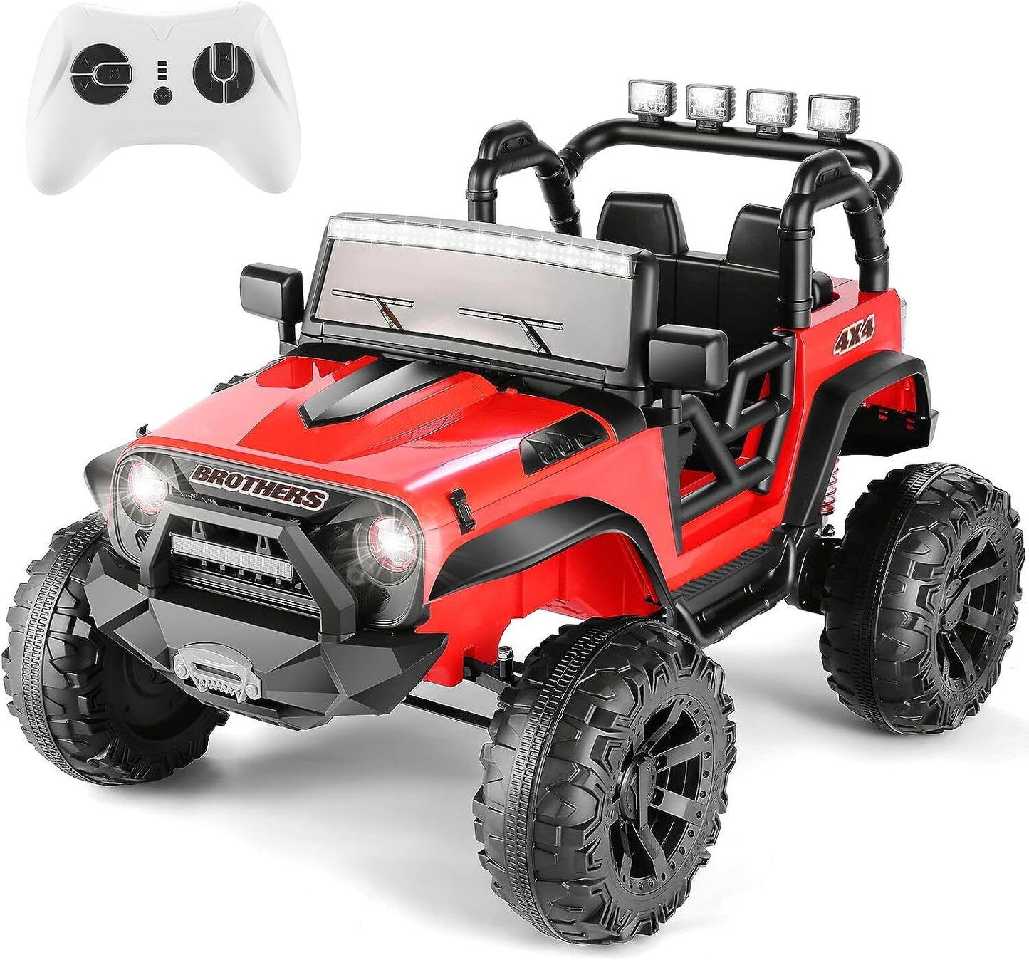 Electric 2-Seater Ride On Car for Kids with Remote Control - 24V 2x200W 2WD Toy Vehicle