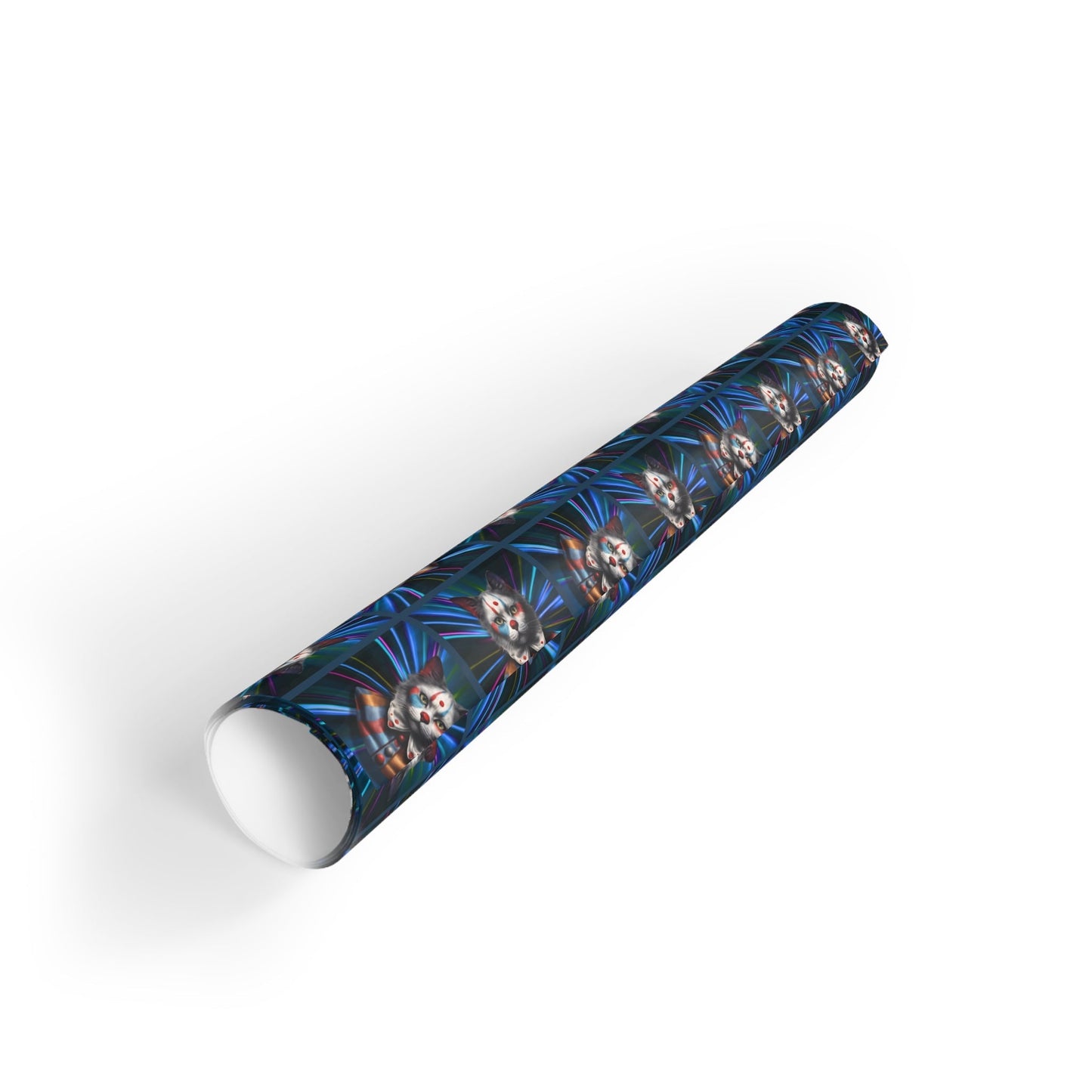 Premium Cat Clown Design Gift Wrapping Paper Roll
