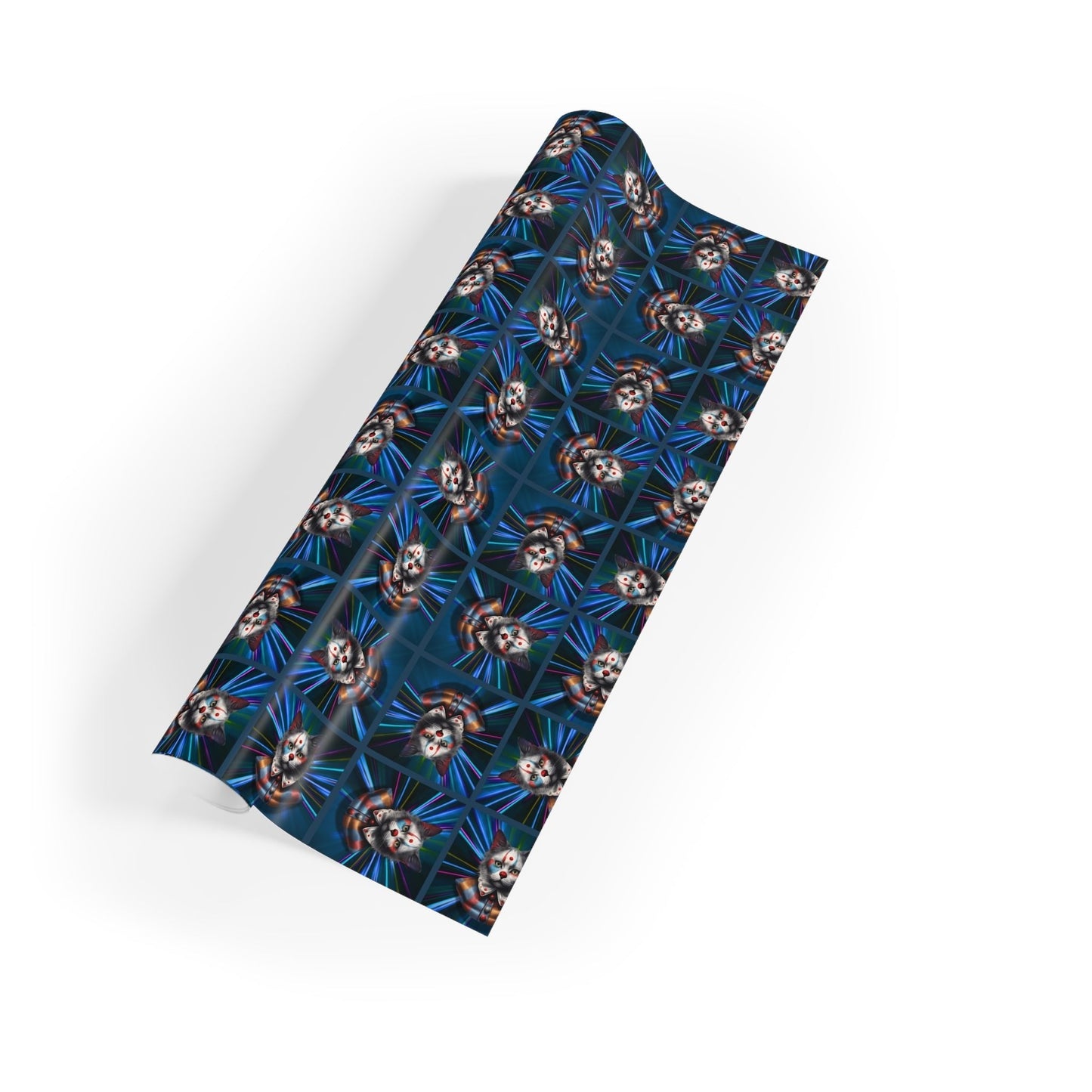 Premium Cat Clown Design Gift Wrapping Paper Roll