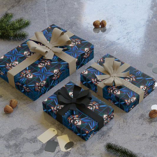 Premium Cat Clown Design Gift Wrapping Paper Roll