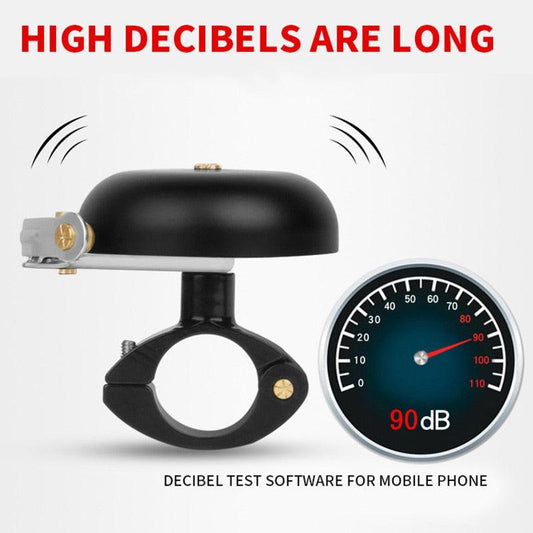 Vintage Classic Bicycle Bells Copper Aluminum Alloy Bike Handlebar Bell Ring Loud Sound Horn Compass Safety Warning Alarm Bike Bell Classic Bicycle Ring Bell Horn Nice Loud Tone Cycling Accessories