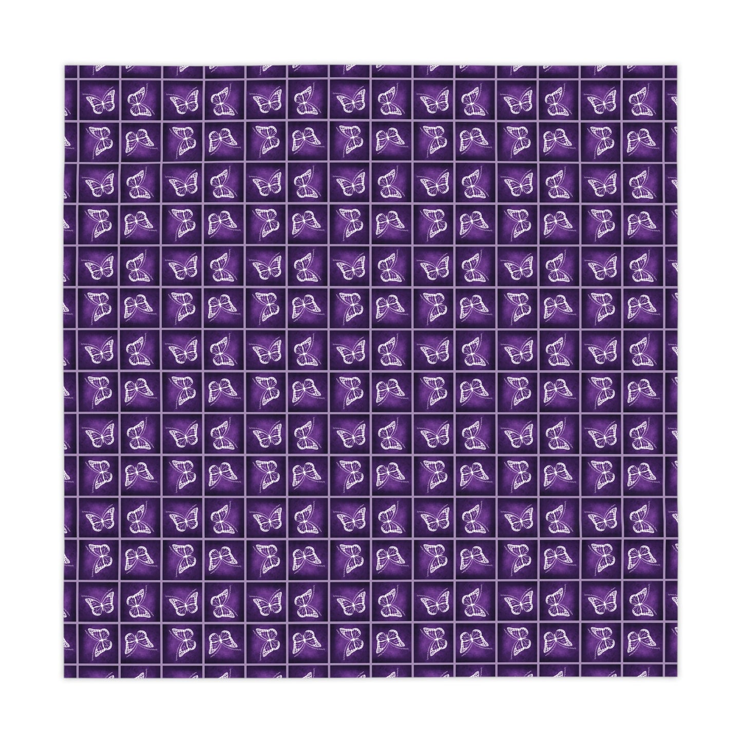 Purple Butterfly Design Purple Tablecloth