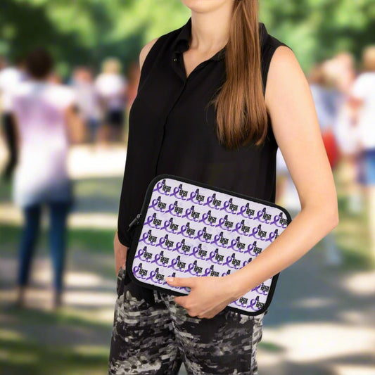 Purple Epilepsy Awareness Laptop Sleeve