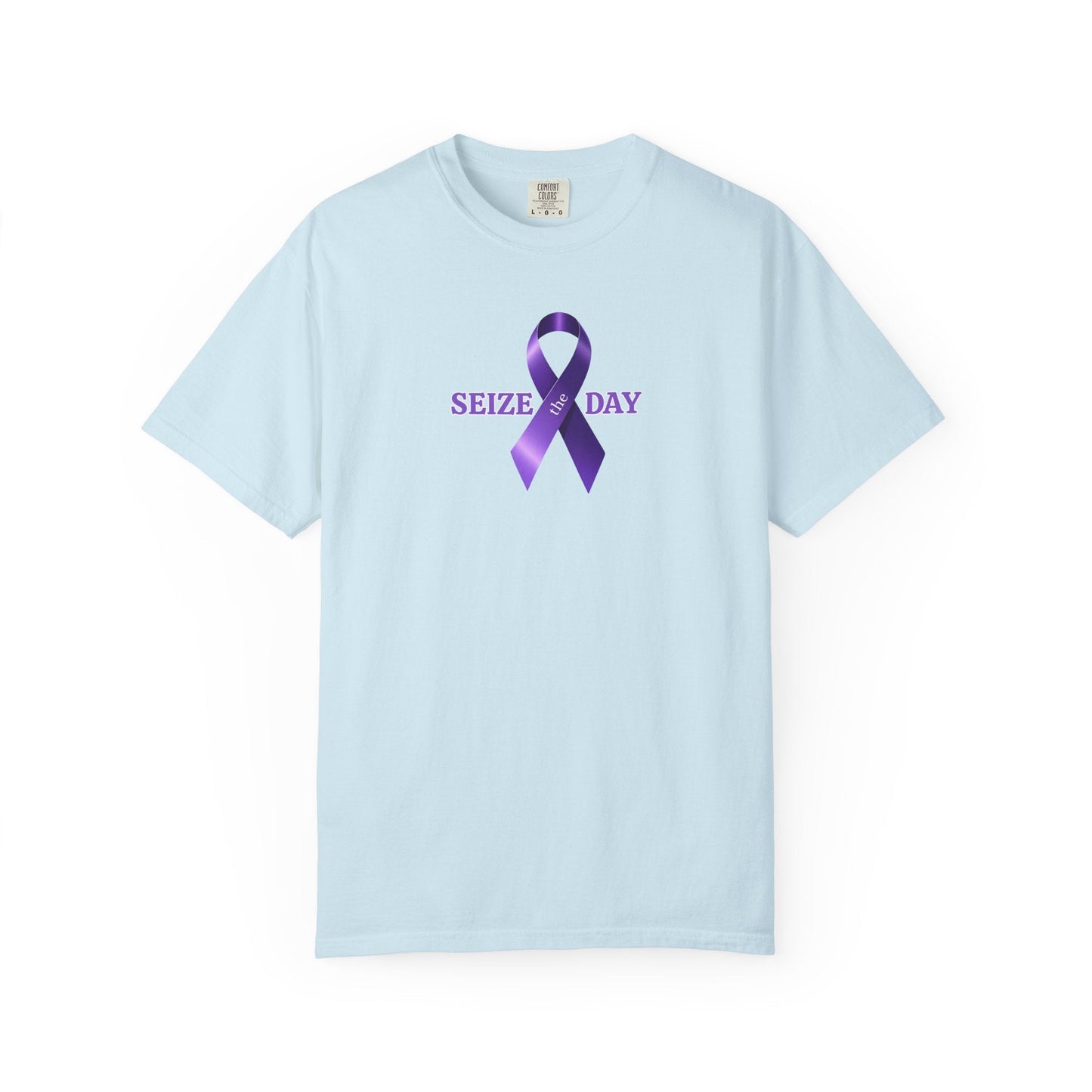 Purple Ribbon Seize the Day Tee for Epilepsy Awareness