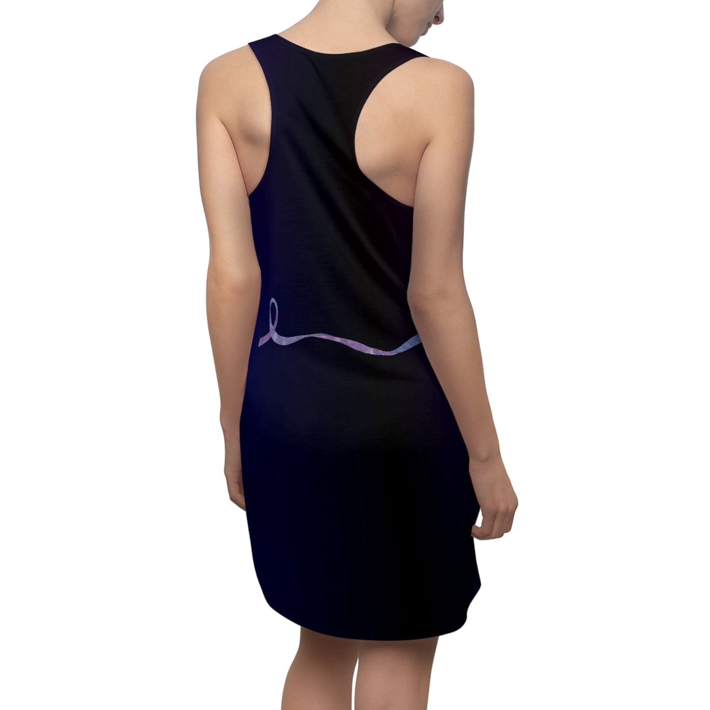 Purple Ribbon for Epilepsy Racerback Dress - Modern Chic with a Message