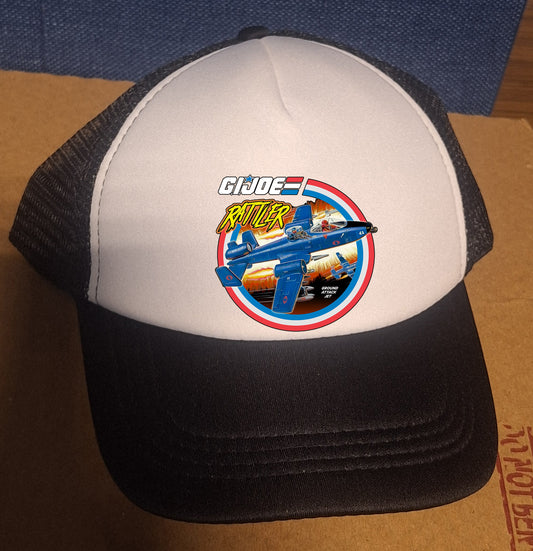 Adjustable Trucker Baseball Hat Cap GI Joe Cobra Rattler Jet Plane