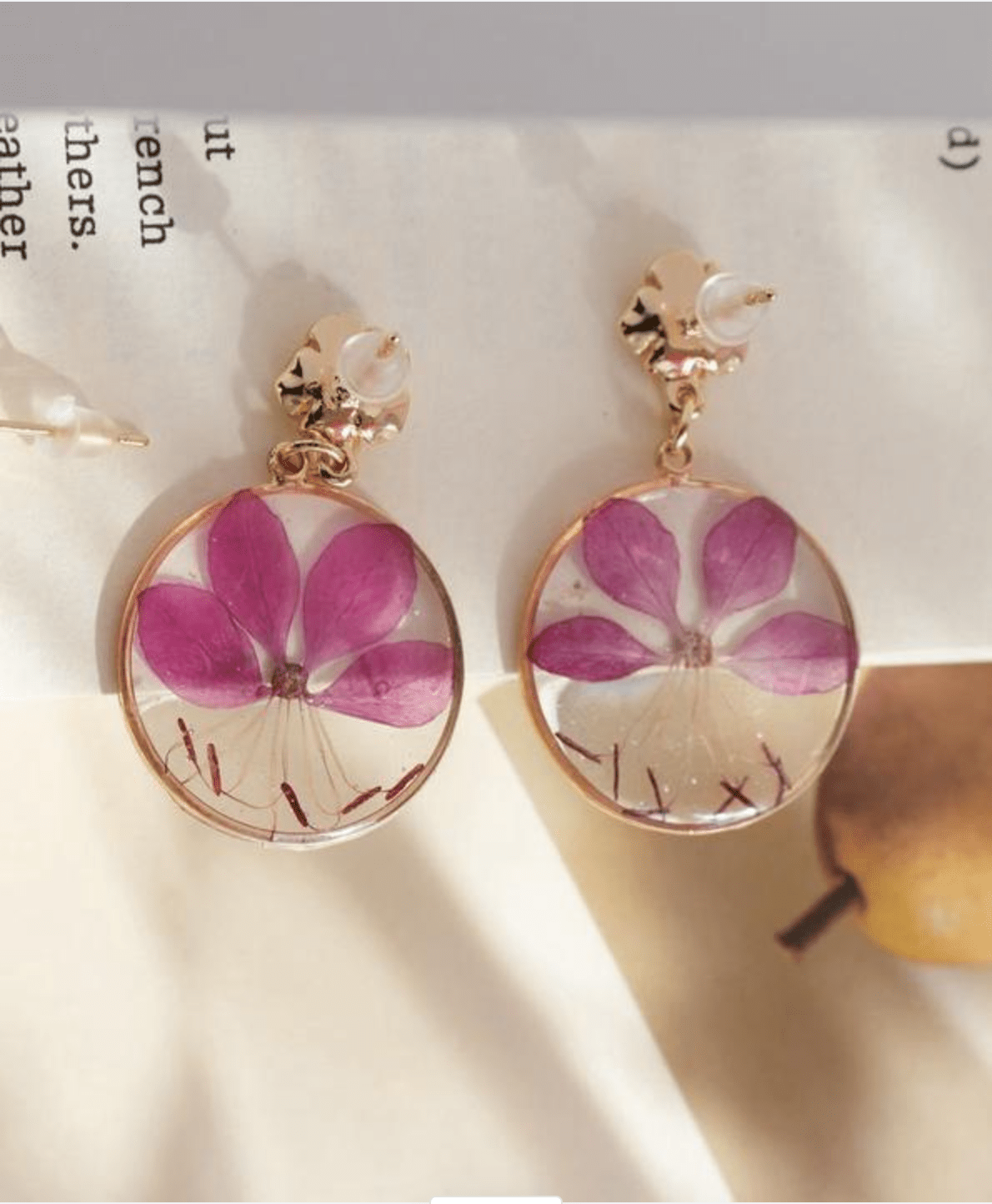 "Dancing Bloom" Purple Azalea Earrings
