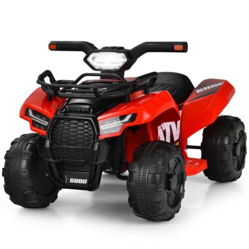 Red Electric Ride On Car for Kids with LED Lights and MP3 Player - Perfect for Toddlers!