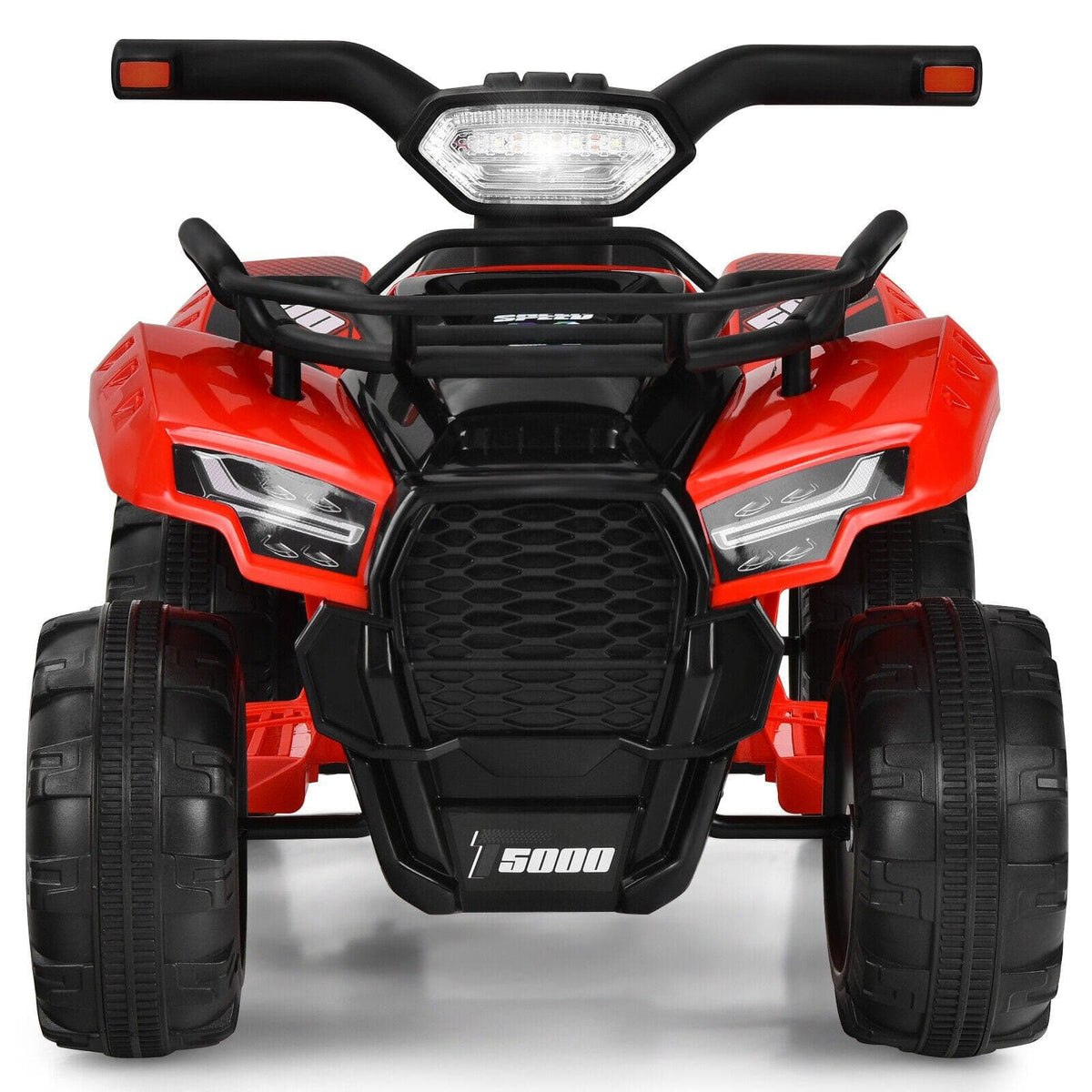 Red Electric Ride On Car for Kids with LED Lights and MP3 Player - Perfect for Toddlers!