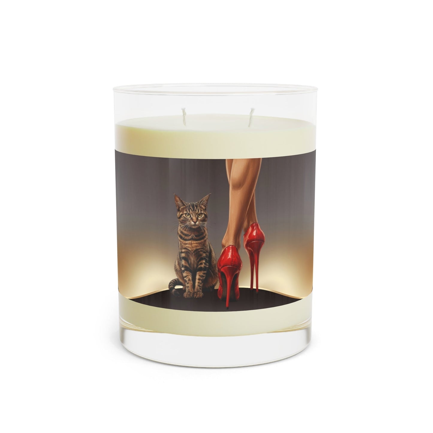 Red Heeled Cat Lady Candle | Sassy Cat Lover Soy Candle