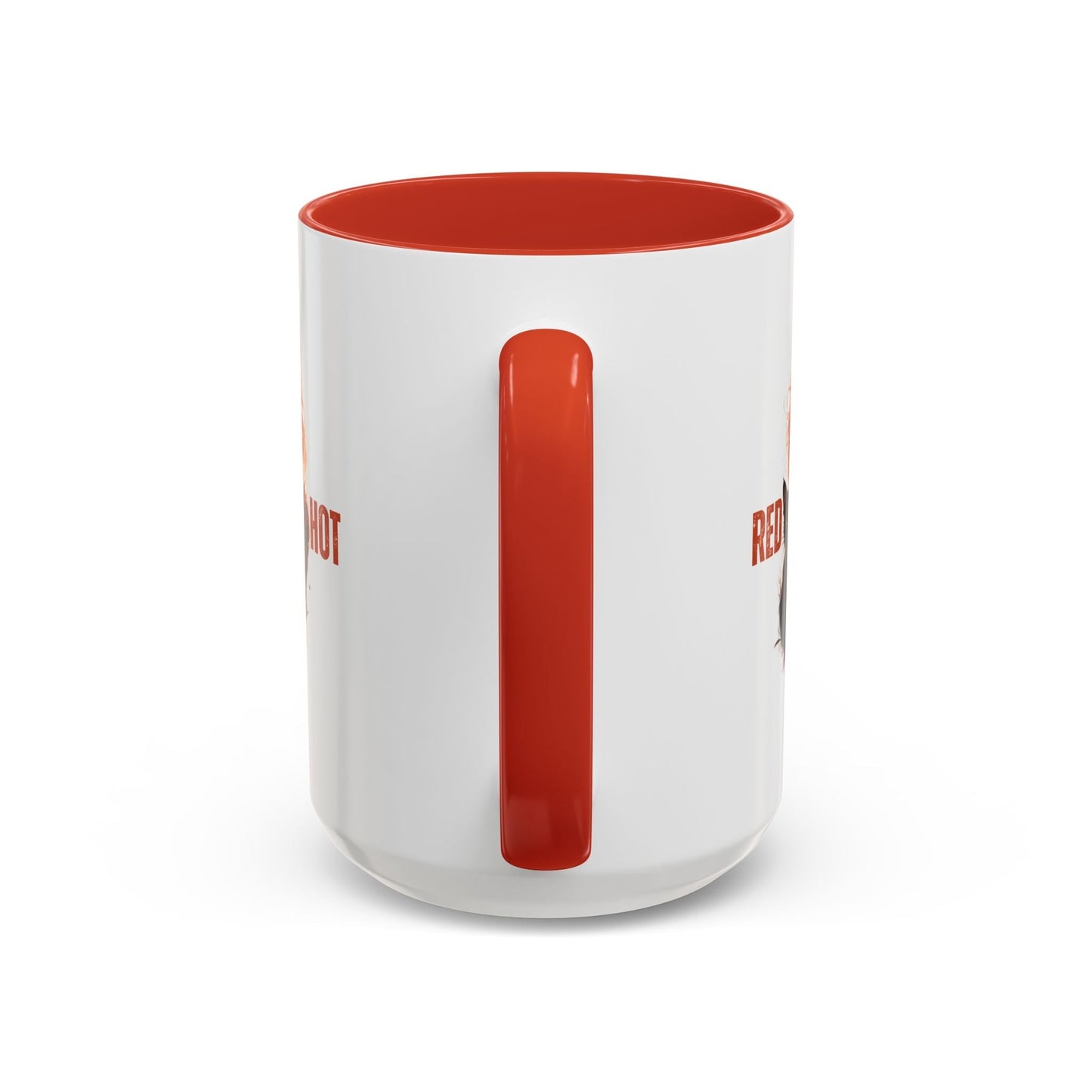 Artistic Cat Red Hot Coffee Mug with Unique Design