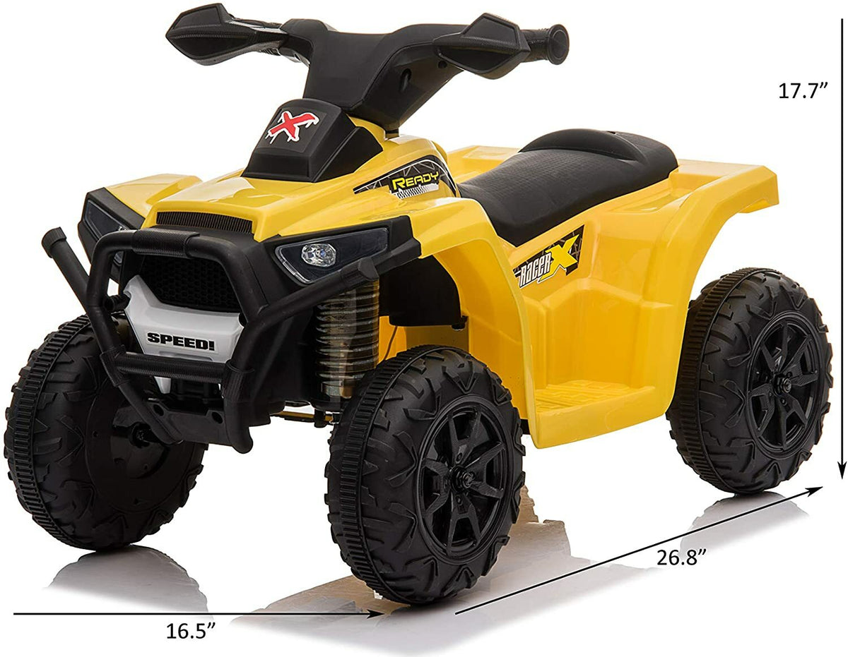 Kids Quad ATV Ride-On Toy Bike with 6V Battery and Four Wheels