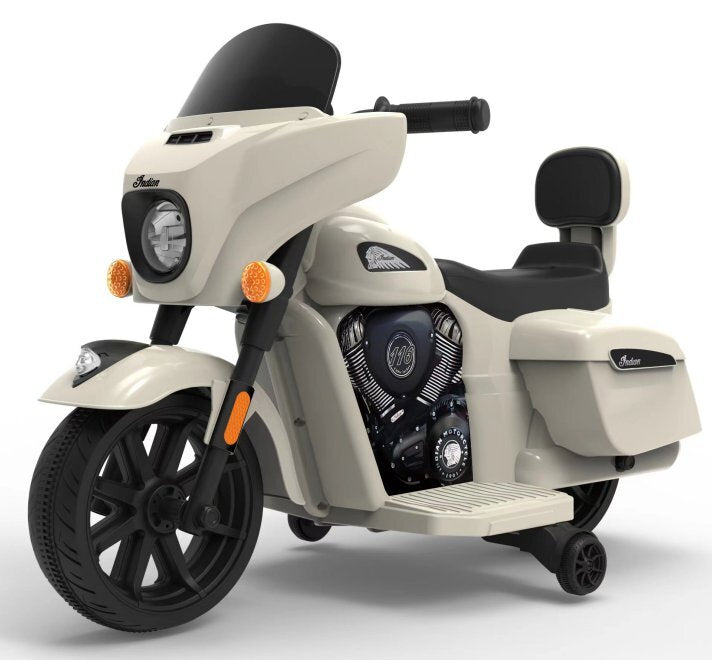 6V Electric Ride-On Dirt Bike for Kids with Licensed Design and Built-In Music
