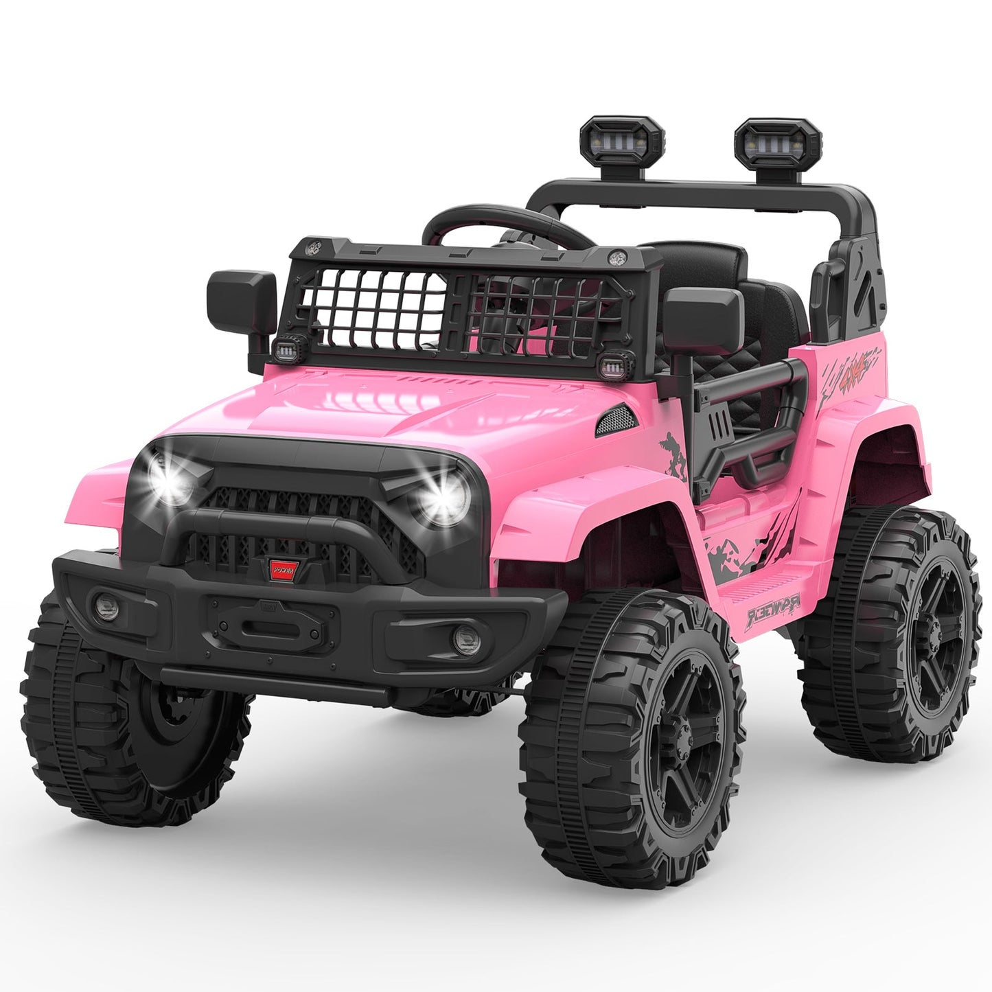 12V Battery-Powered Electric Ride-On Truck with Remote Control and LED Lights