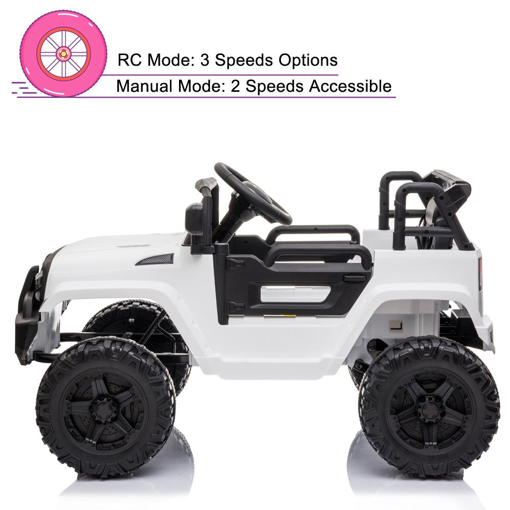 12V Kids Electric Ride-On Truck Car with Parental Remote Control