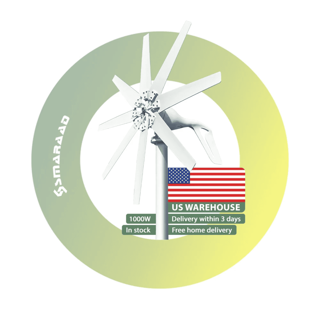 1000W Wind Turbine Pole Not Included