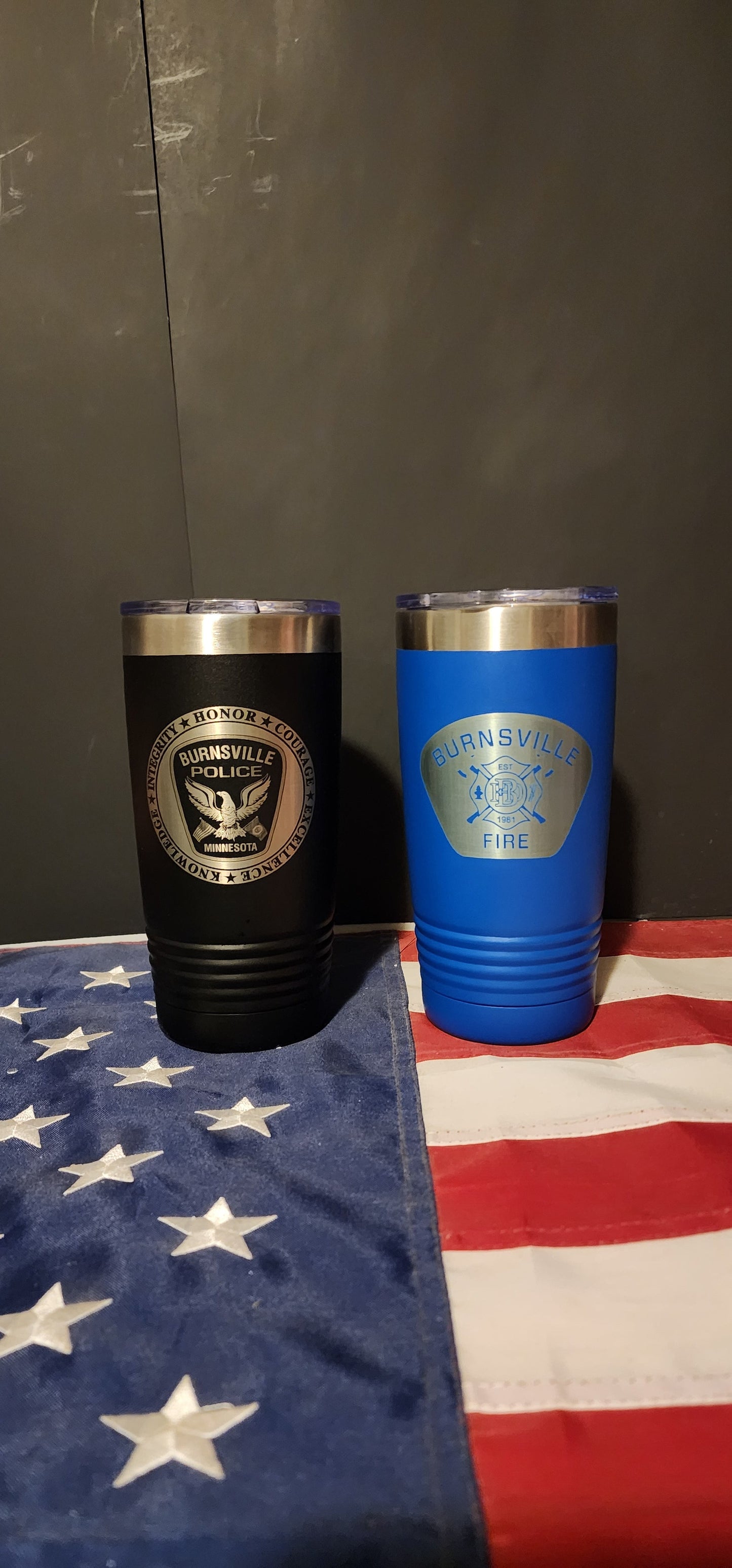 Burnsville memorial tumblers