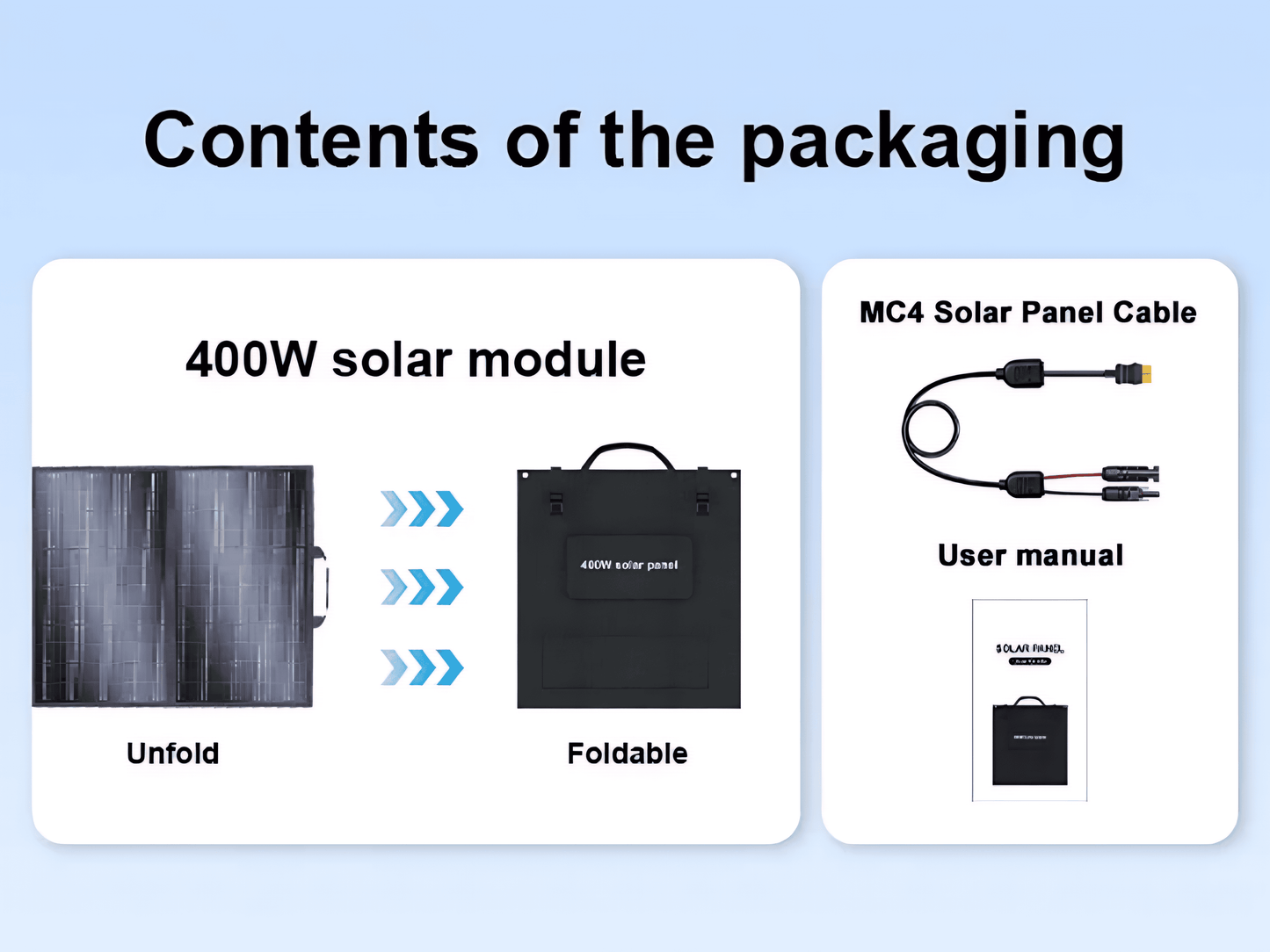 Folding Solar Panels 200w / 400w