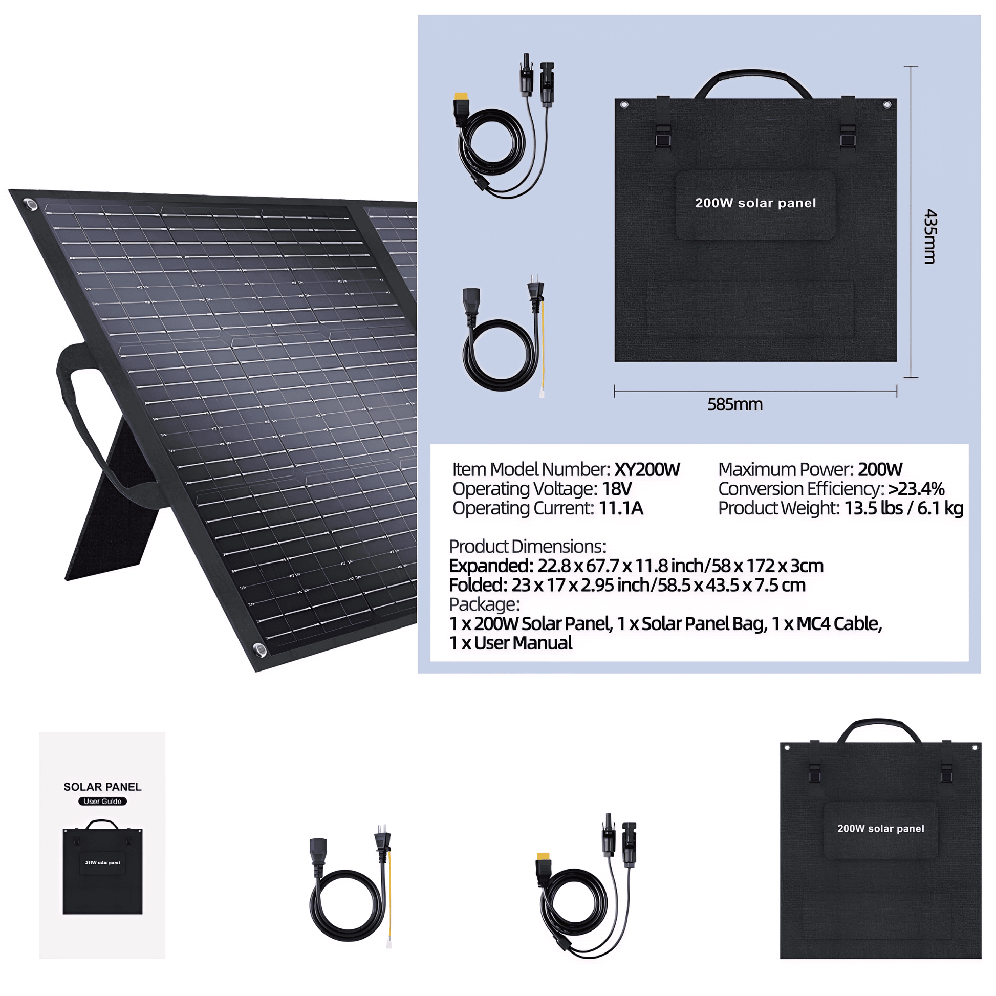 Folding Solar Panels 200w / 400w