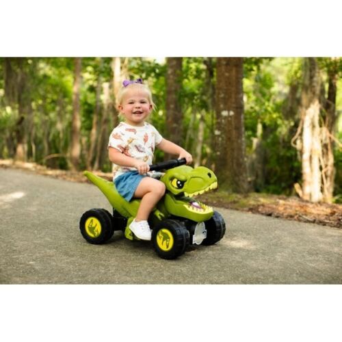 Roar into Fun with the T-Rex Ride On Toy for Toddlers and Kids - Dinosaur Power Car with 4 Wheels