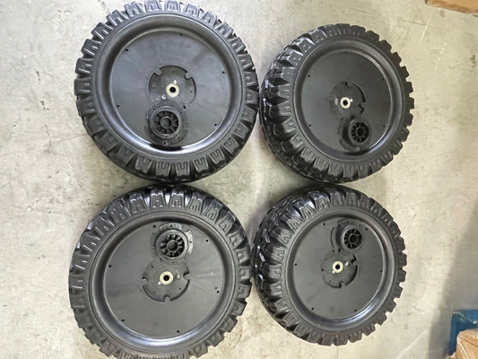 4 Rubber Tires All Weather Replacements For Ride On Car Toys On Sale Today